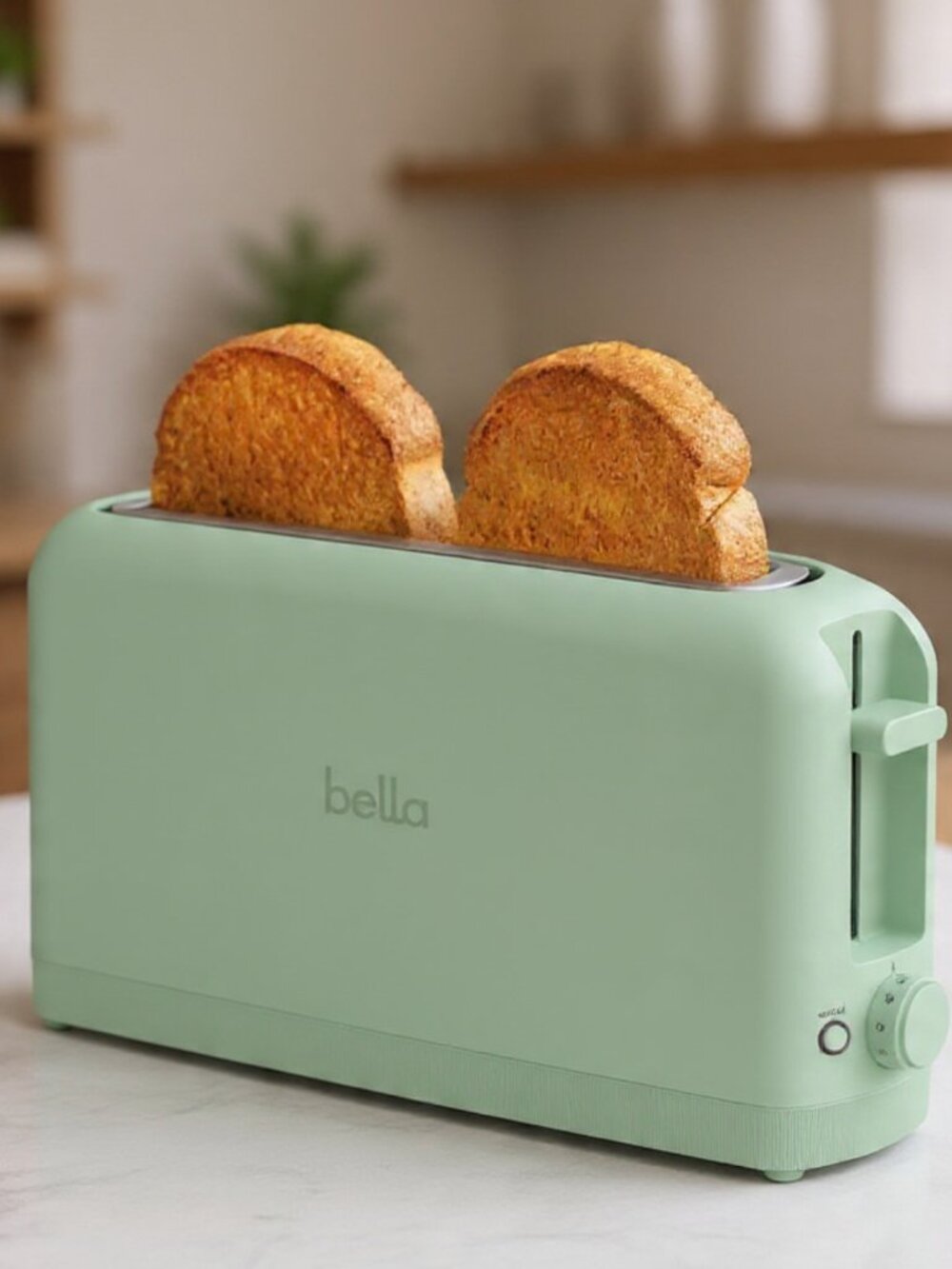 2 Slice Slim Toaster - Fits-Anywhere Kitchenware - Sea Glass